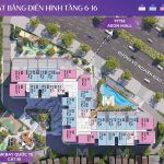 Mặt bằng view tầng 6 - 16 Ambience Gamuda Hải Phòng