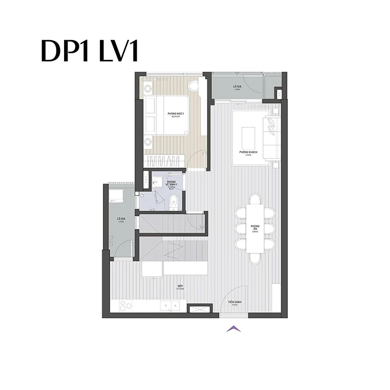 Thiết kế căn hộ Duplex Ambience Hải Phòng 129 m²