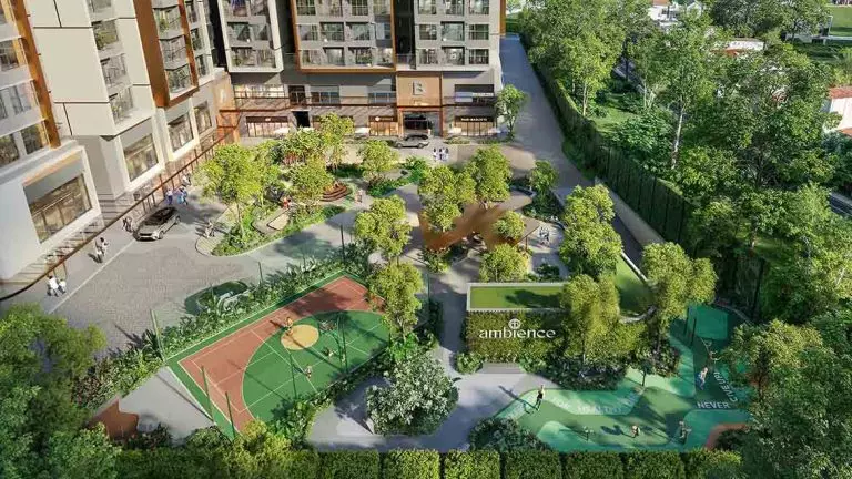 Công viên nội khu xanh tại dự án Ambience Hải Phòng