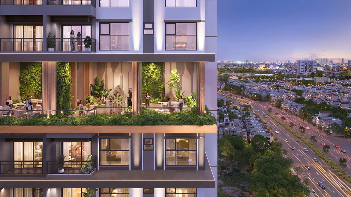 Phối cảnh tòa căn hộ Ambience Hải Phòng